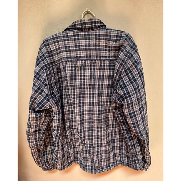 Boston Traders Men XL Flannel Shirt Jacket Button Front Plaid Multicolor Casual - Picture 2 of 9